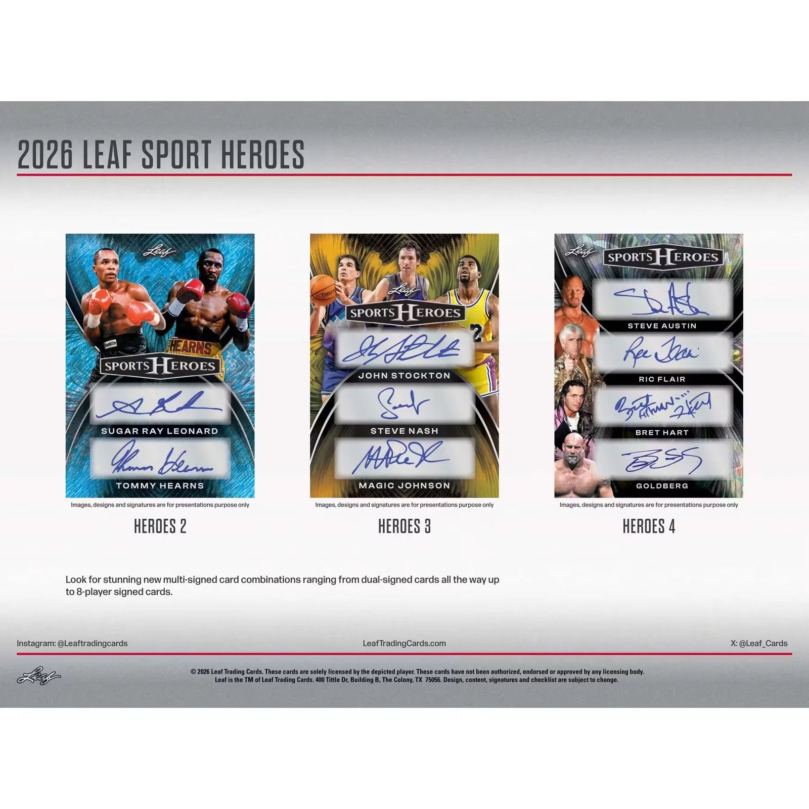 2026 Leaf Metal Sports Heroes Hobby 10-Box Case