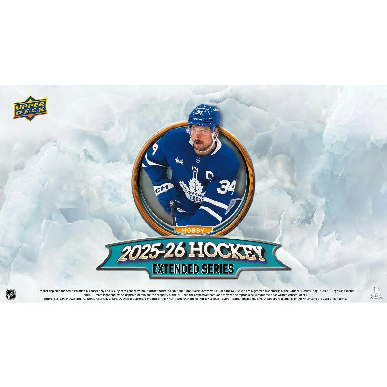 DRAFT - Presell 2025/26 Upper Deck Extended Series Hockey Hobby 12-Box Case (Presell) Releases Jun. 3rd, 2026