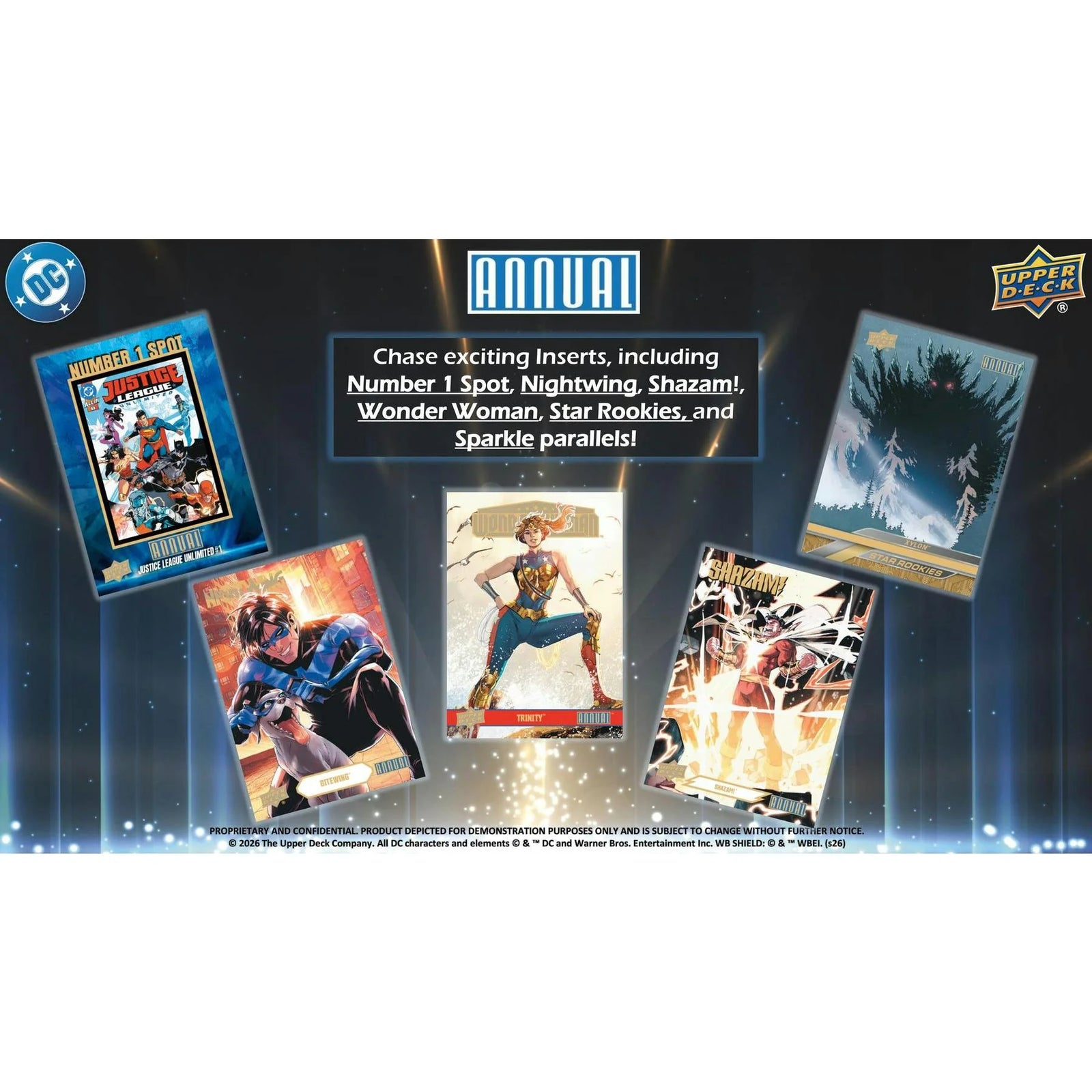 DRAFT - 2024/25 Upper Deck DC Annual Hobby Box | Presell