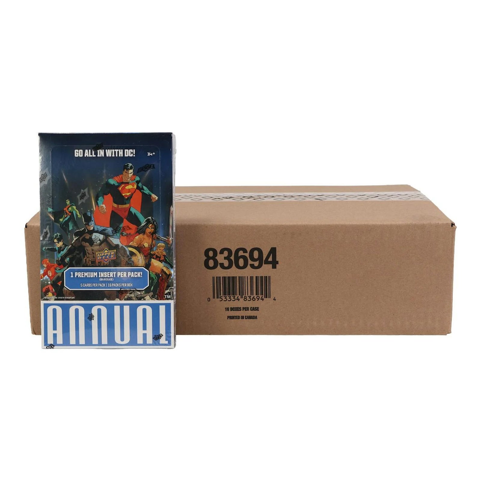 DRAFT - 2024/25 Upper Deck DC Annual Hobby 16-Box Case | Presell