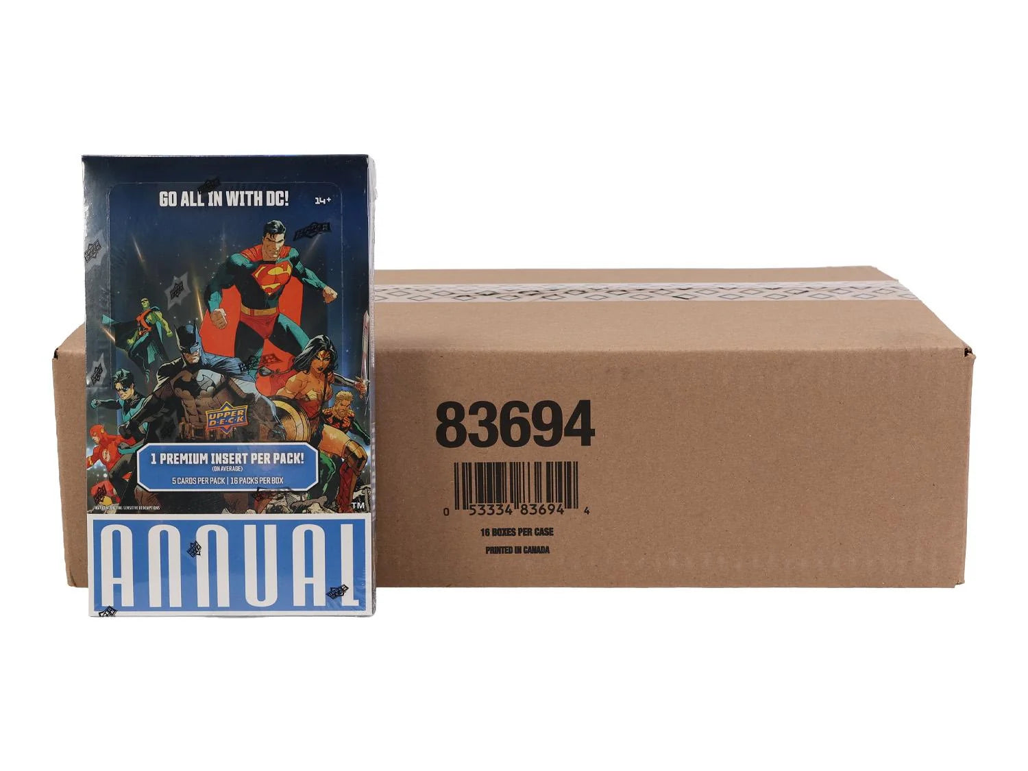 DRAFT - 2024/25 Upper Deck DC Annual Hobby 16-Box Case | Presell