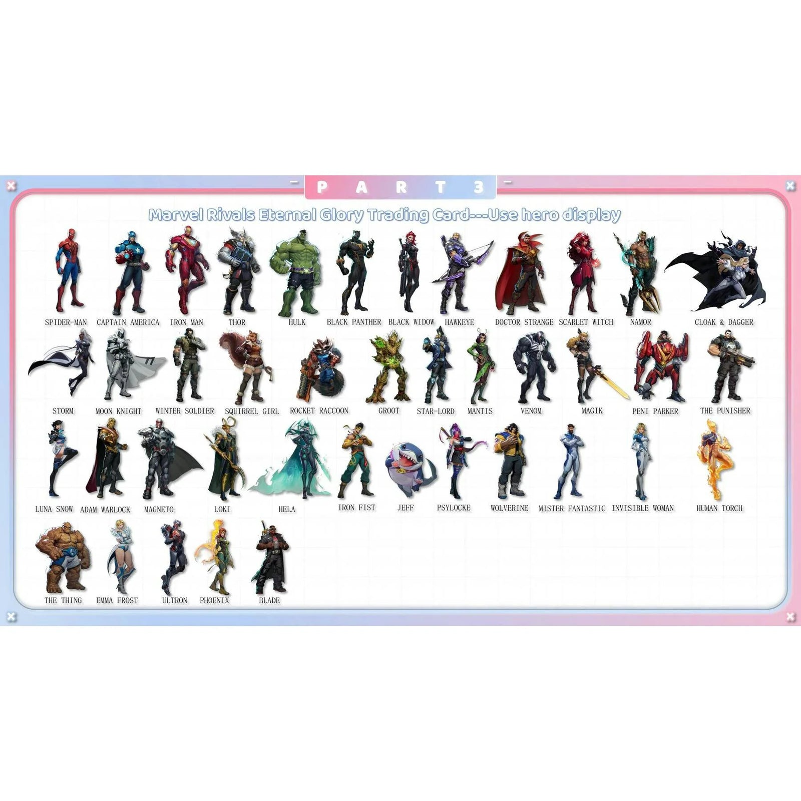 DRAFT - Marvel Rivals Eternal Glory Hobby 10-Box Case | 2026 Card.Fun Release