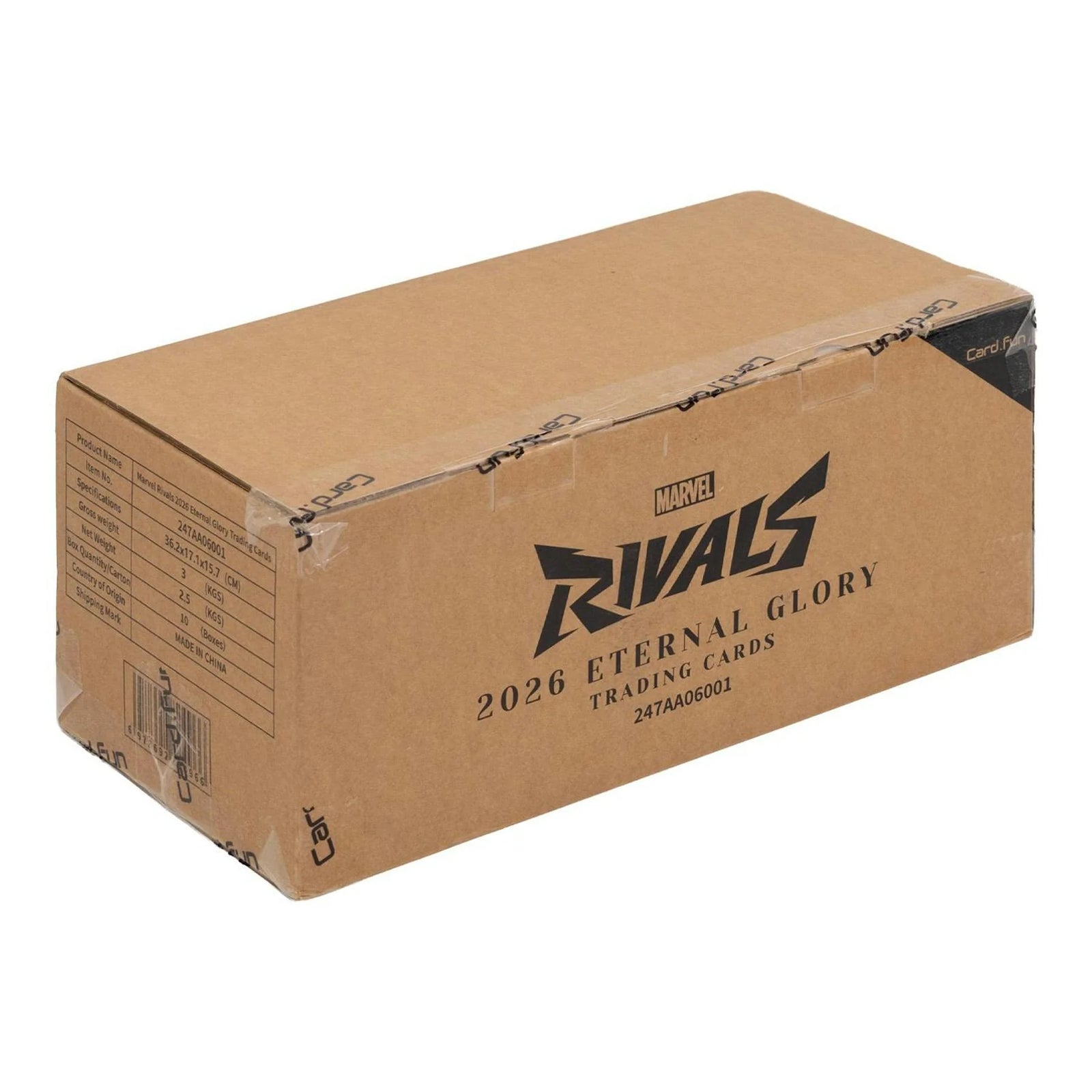 DRAFT - Marvel Rivals Eternal Glory Hobby 10-Box Case | 2026 Card.Fun Release
