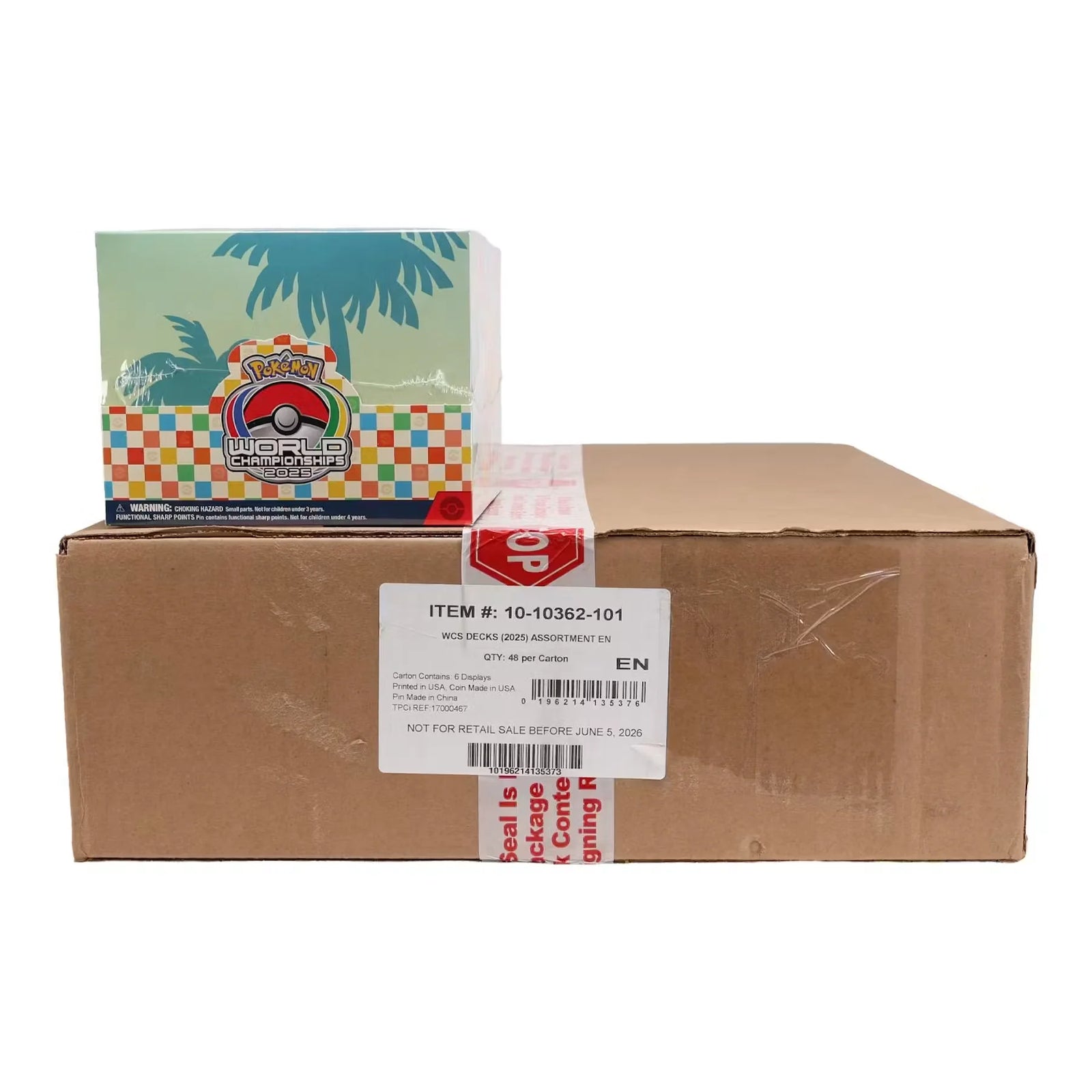 Pokemon 2025 World Championships Deck 6-Box Case (Ships Sealed Only) - D