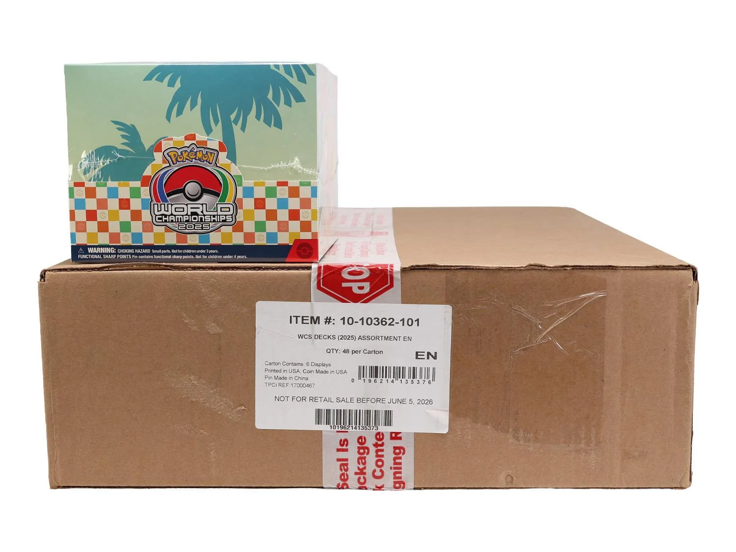 Pokemon 2025 World Championships Deck 6-Box Case (Ships Sealed Only) - D