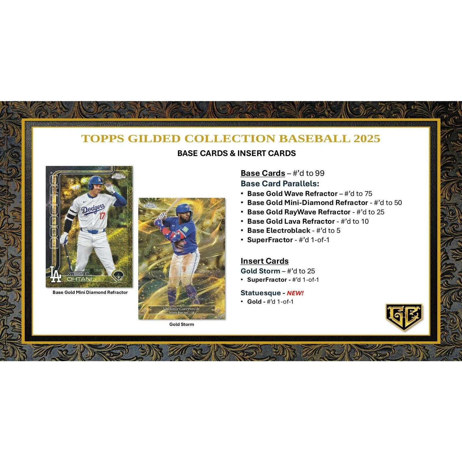 DRAFT - 2025 Topps Gilded Collection Baseball Hobby Box