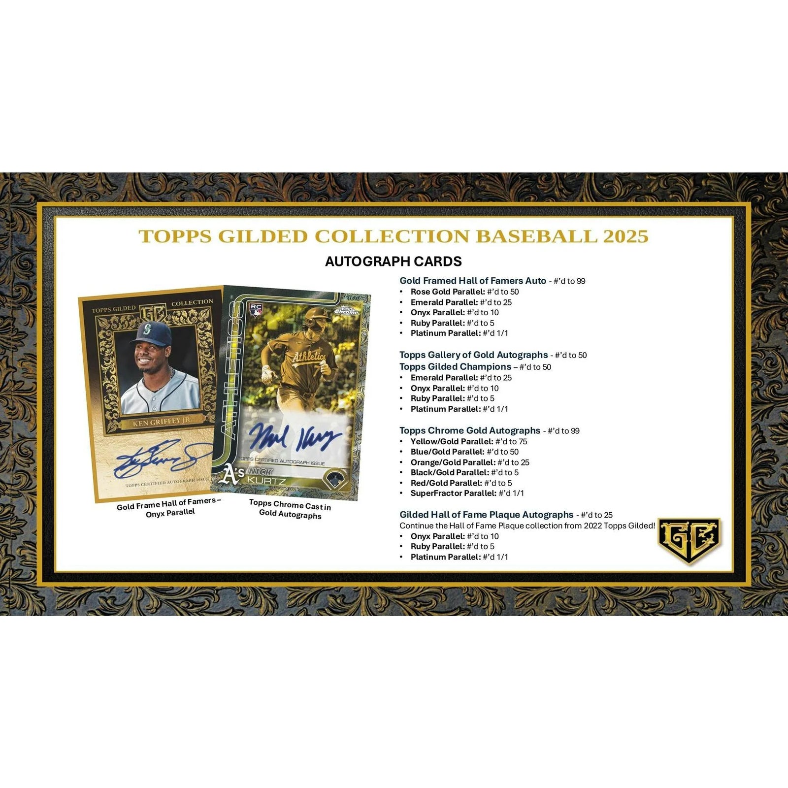 DRAFT - 2025 Topps Gilded Collection Baseball Hobby Box