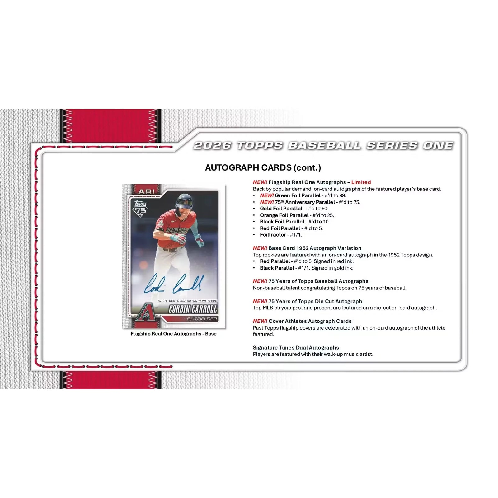 2026 Topps Series 1 Baseball Hobby 12-Box Case | 75th Anniversary (Ships Sealed Only) - D