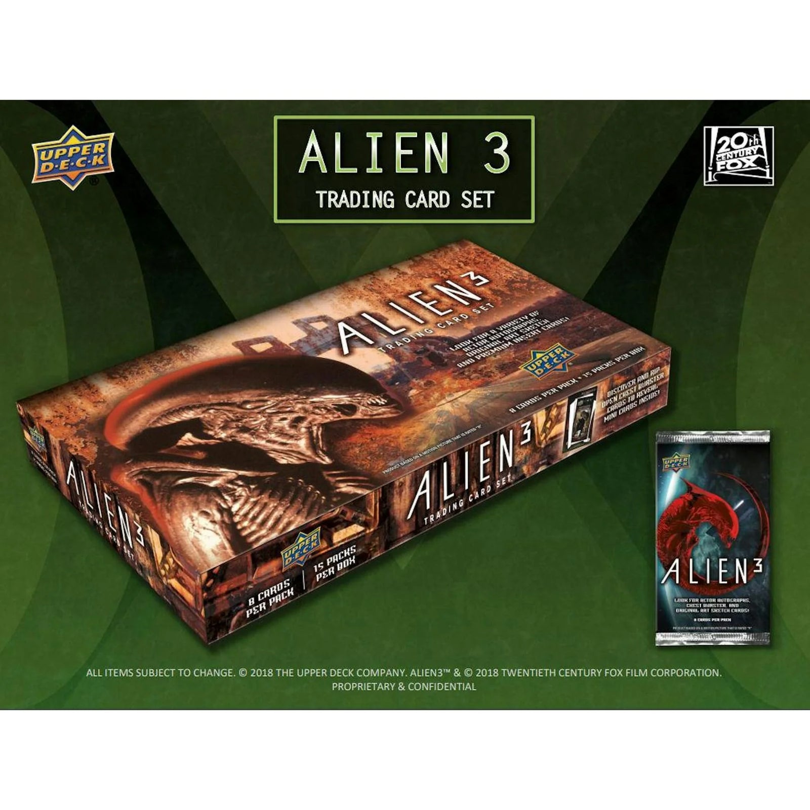 DRAFT - Upper Deck Alien 3 Trading Cards Hobby Box