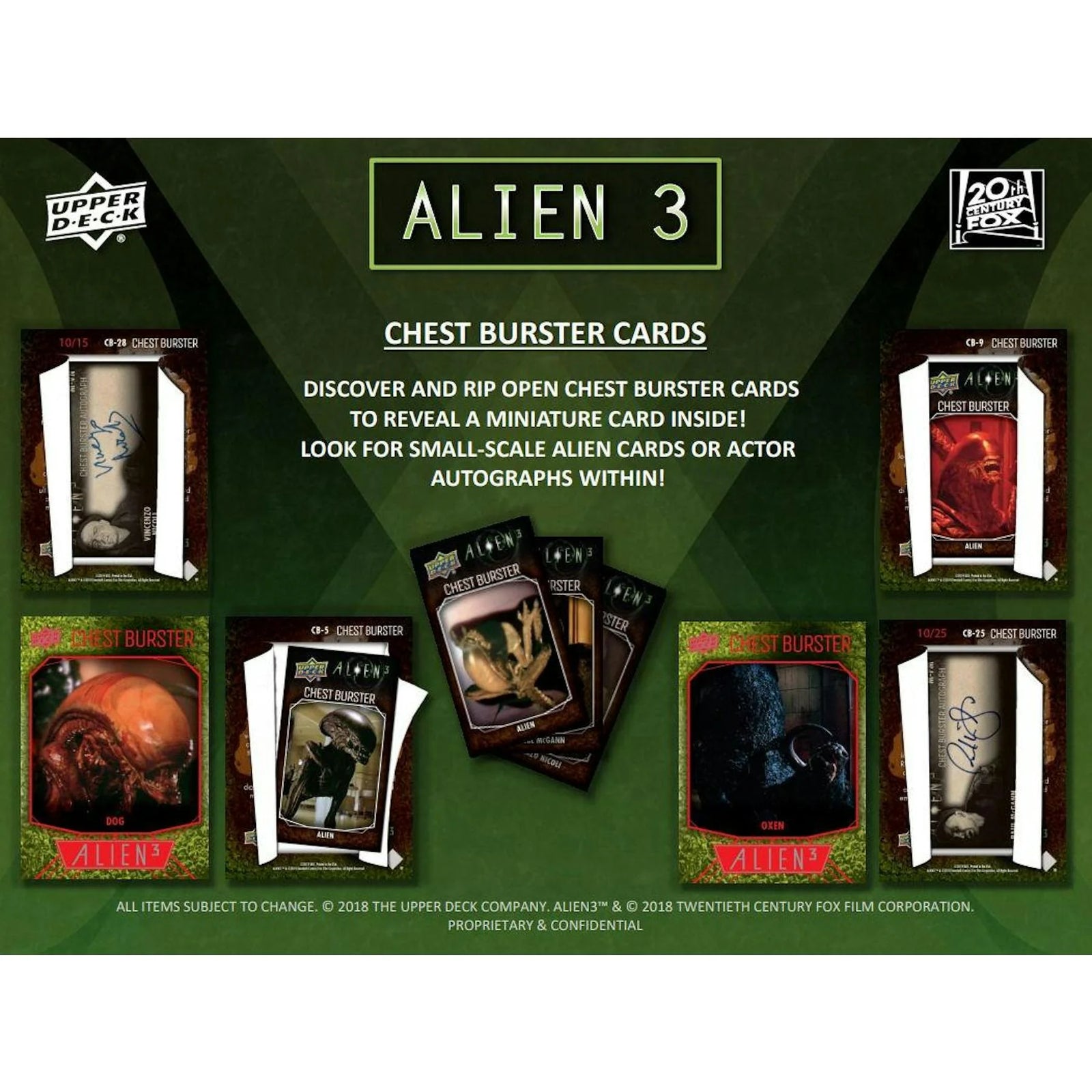 DRAFT - Upper Deck Alien 3 Trading Cards Hobby Box