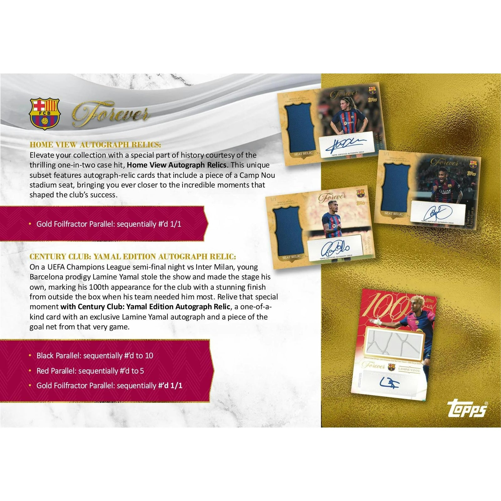 DRAFT - Just In 2025/26 Topps Barcelona Forever Hobby Box