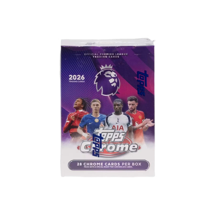 DRAFT - 2026 Topps Chrome Premier League Blaster Box | Soccer Cards
