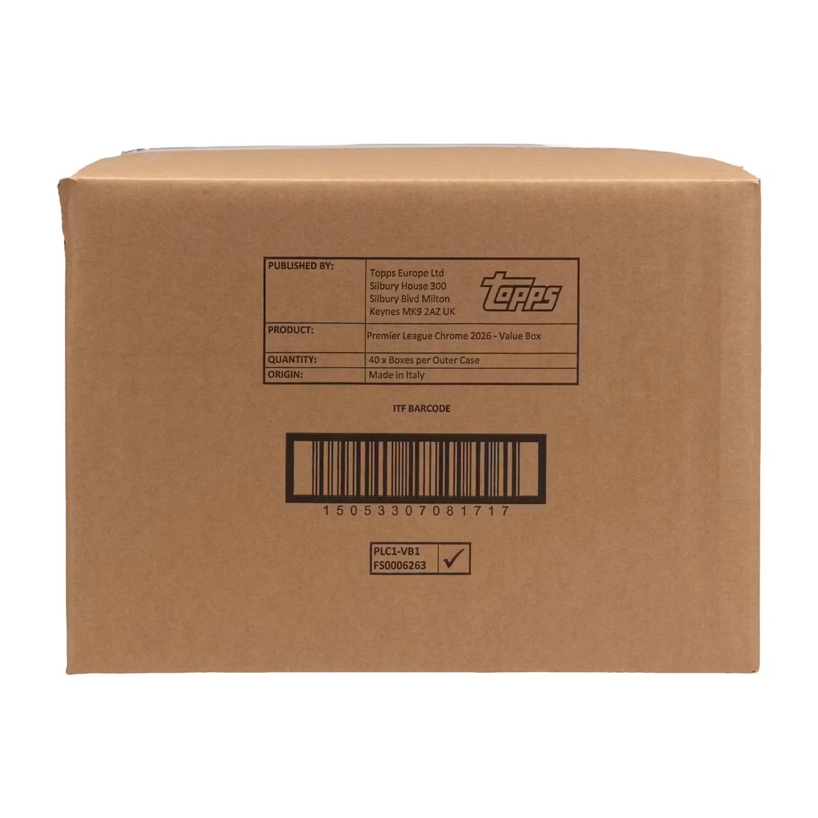 DRAFT - 2026 Topps Chrome Premier League Soccer Blaster 40-Box Case