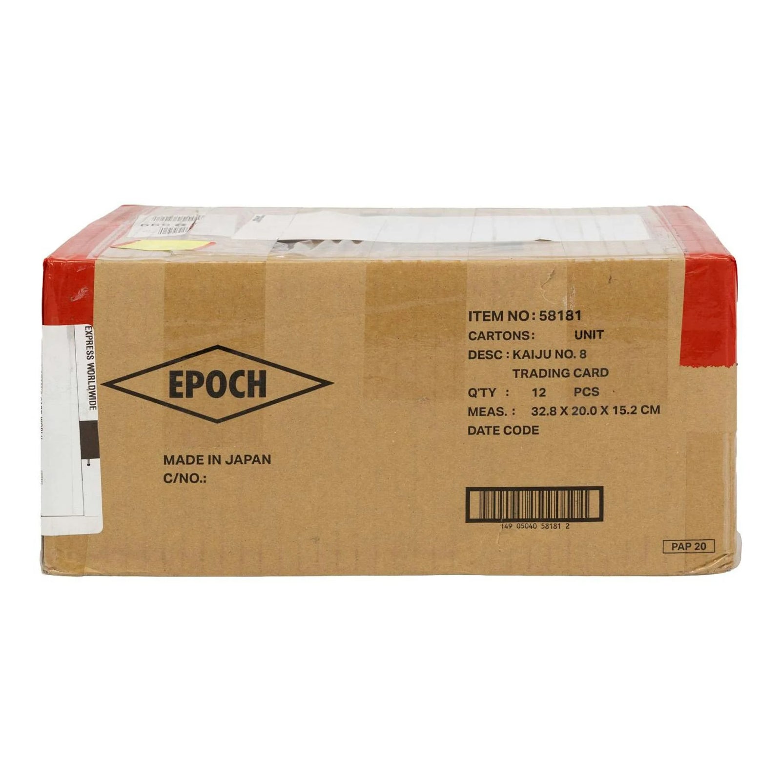 DRAFT - Kaiju No. 8 Japan Edition Hobby 12-Box Case | Epoch 2026