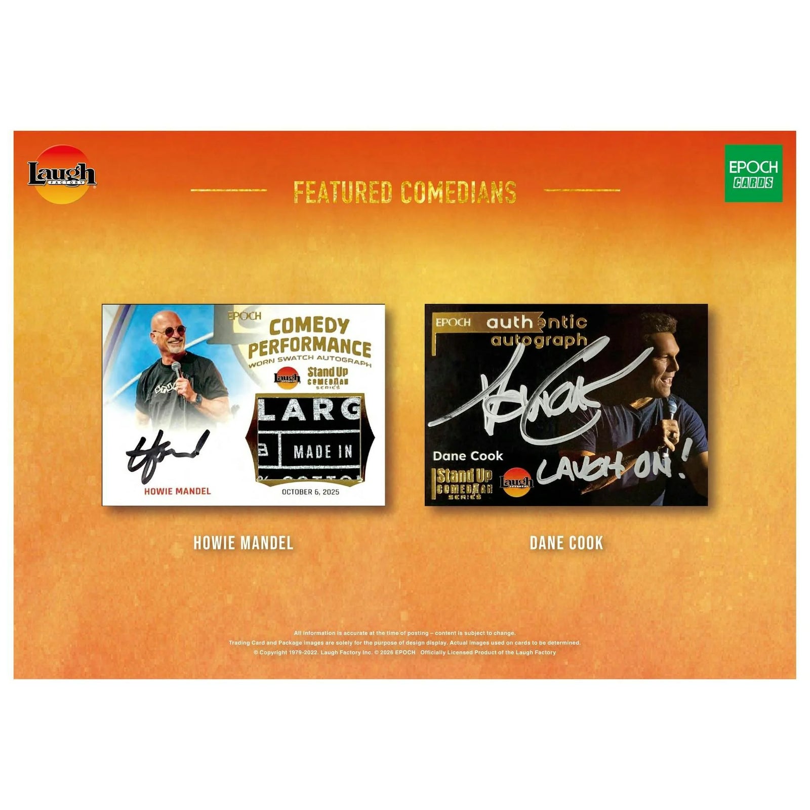 DRAFT - 2026 Epoch Laugh Factory Stand Up Comedian Series 1 Blaster Box
