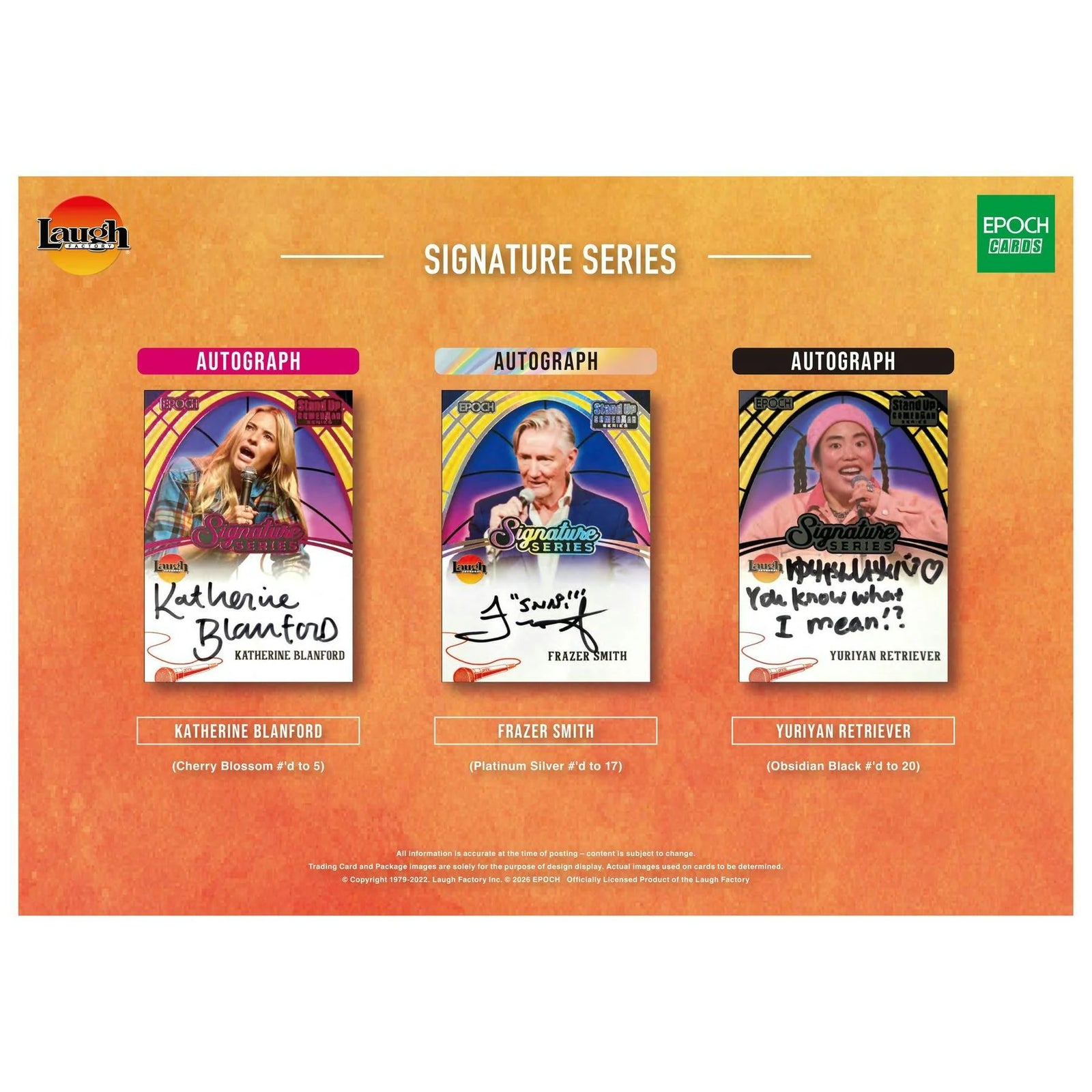 DRAFT - 2026 Epoch Laugh Factory Stand Up Comedian Series 1 Blaster Box