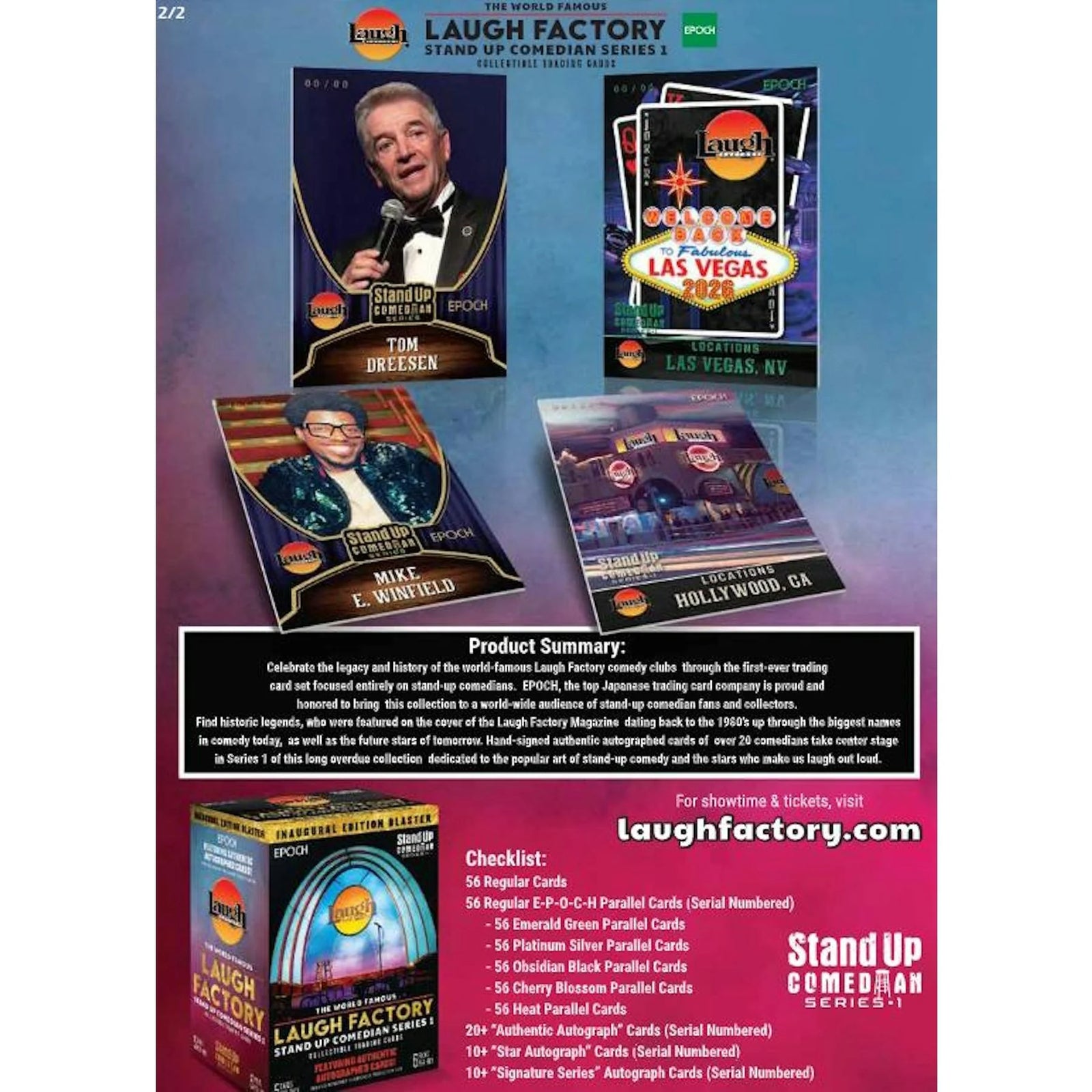 DRAFT - 2026 Epoch Laugh Factory Stand Up Comedian Series 1 Blaster Box