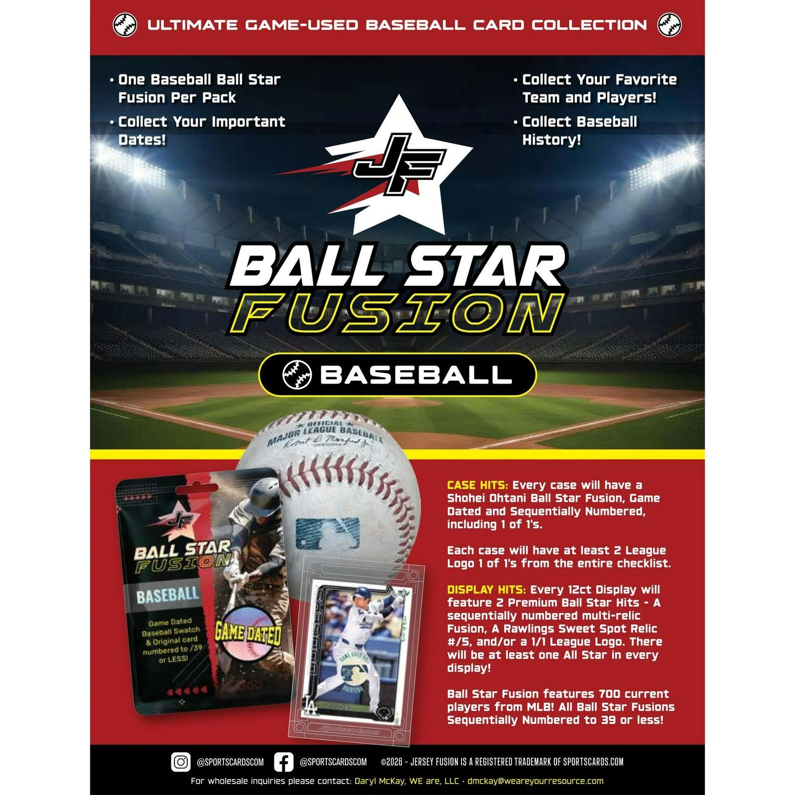 DRAFT - New 2026 Jersey Fusion Ball Star Baseball Hobby 8-Box Case