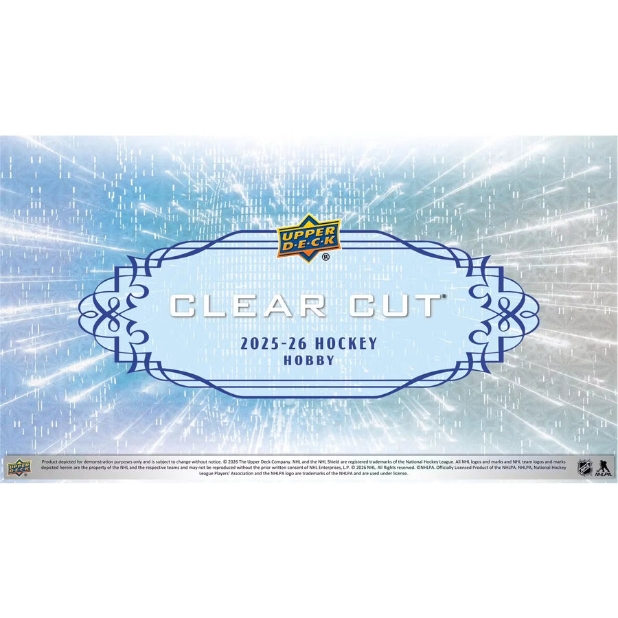 2025-26 Upper Deck Clear Cut Hockey Hobby Box | Presell (Ships Sealed Only)