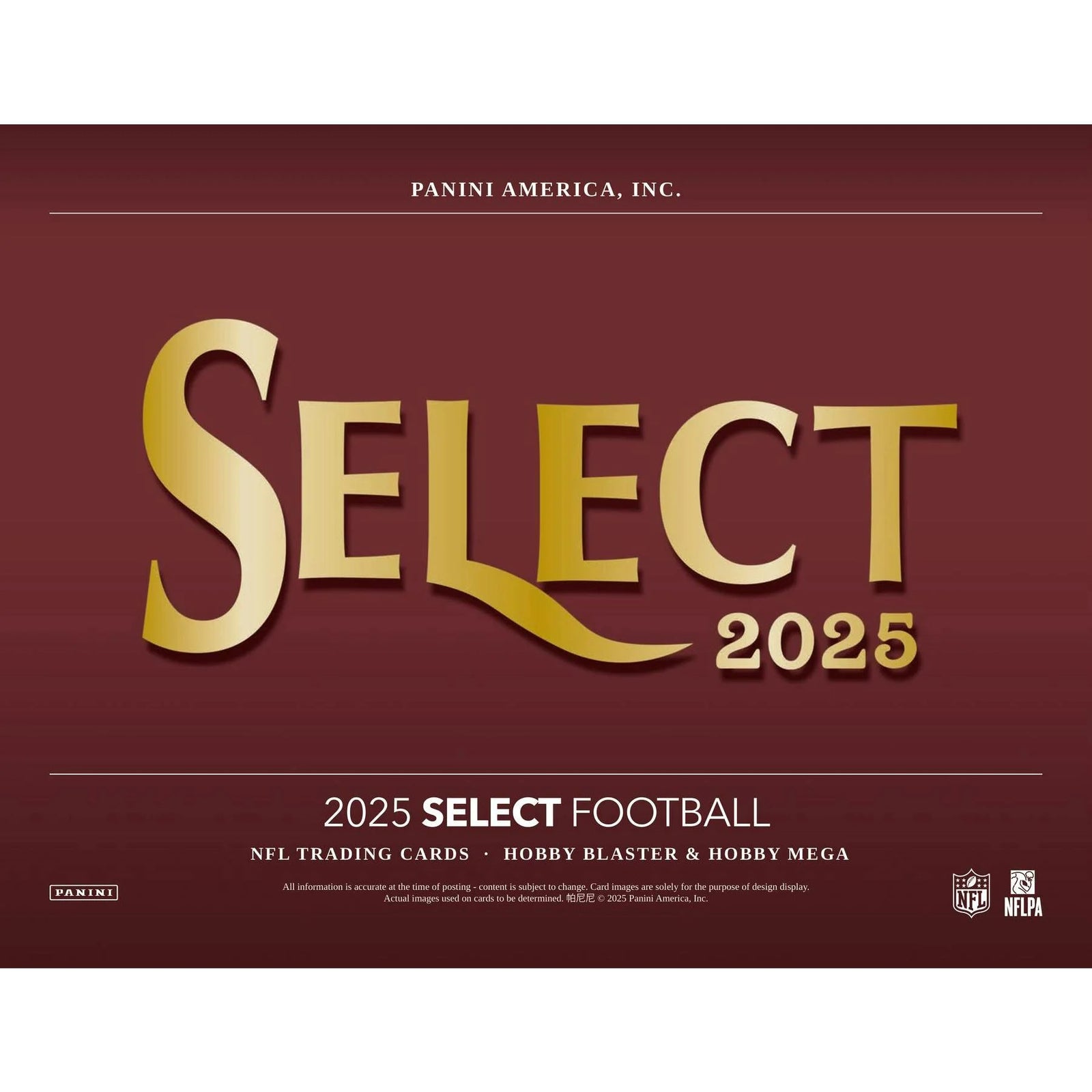 DRAFT - New 2025 Panini Select Football Blaster Hobby 20-Box Case (Green & Red Prizms!)