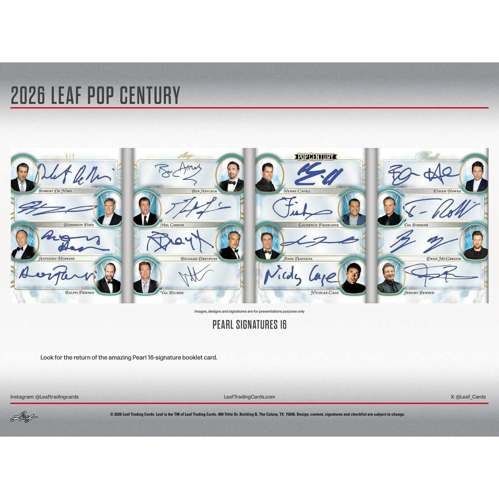 DRAFT - 2026 Leaf Metal Pop Century Hobby 10-Box Case