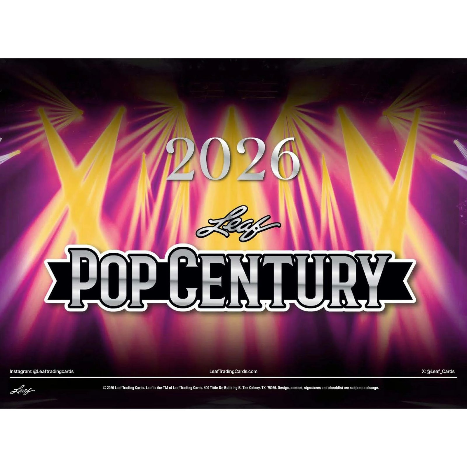 DRAFT - 2026 Leaf Metal Pop Century Hobby 10-Box Case