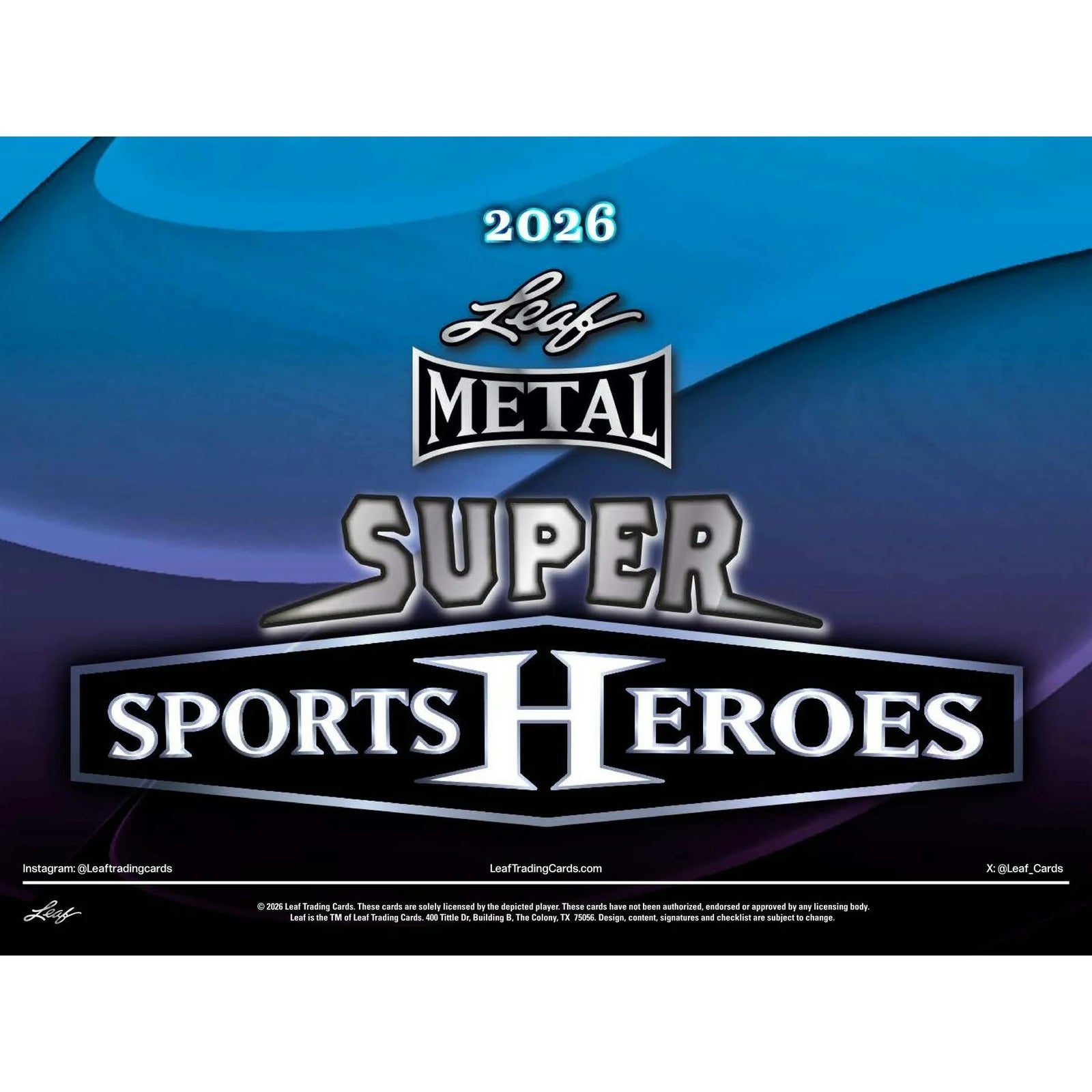 DRAFT - 2026 Leaf Metal Super Sports Heroes Hobby Box | dacardworld:BVDO0K08DH