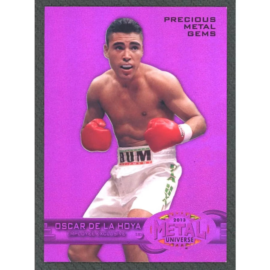 2013 Upper Deck Employee Exclusive Oscar De La Hoya Precious Metal Gems Purple/125