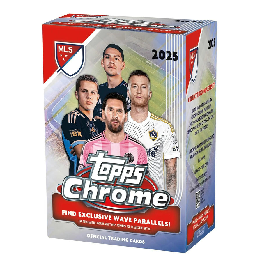 DRAFT - New 2025 Topps MLS Major League Soccer Chrome Blaster 40-Box Case