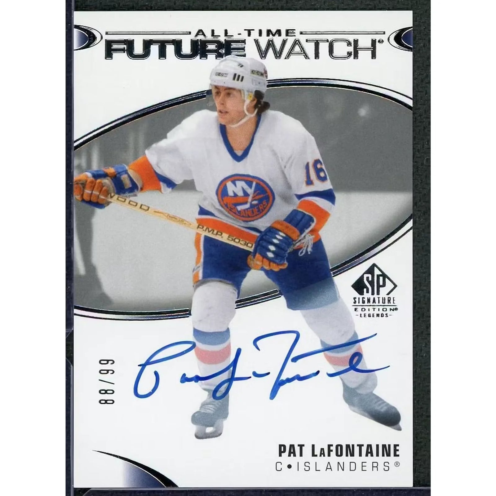 Pat LaFontaine Signed 2020-21 UD SP Signature Legends Card | Auto/99