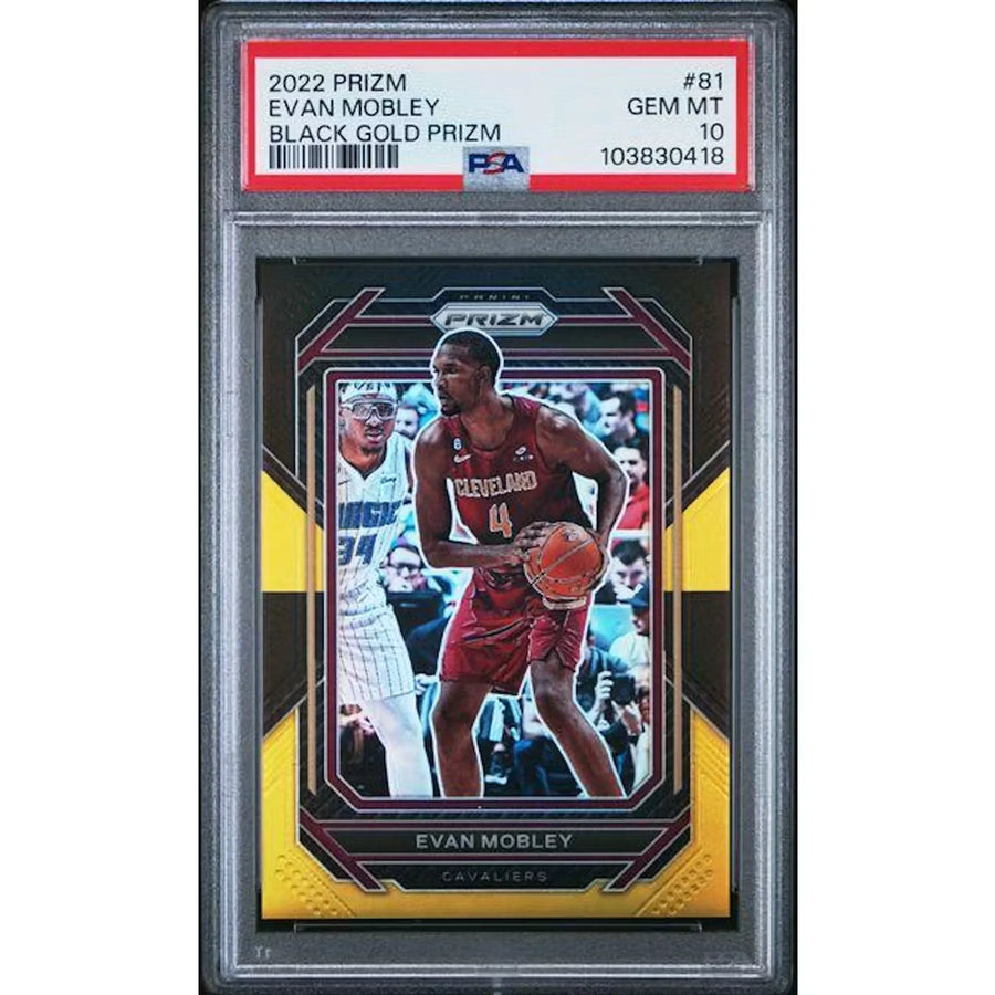 Evan Mobley 2022 Panini Prizm Black Gold Prizm Card | PSA 10