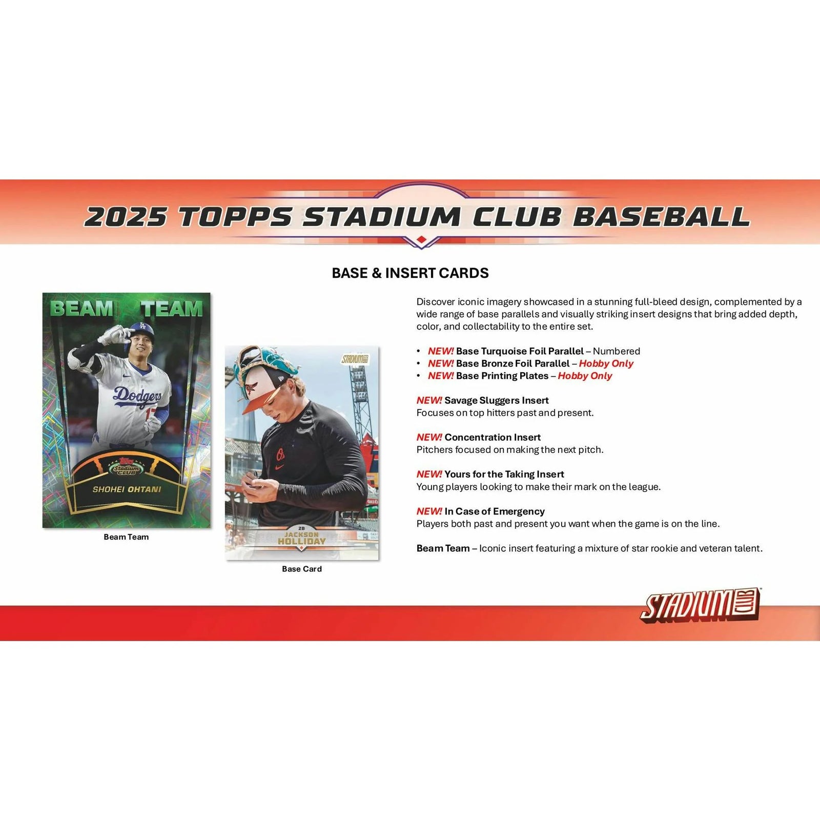 DRAFT - New 2025 Topps Stadium Club Baseball Hobby 16-Box Case