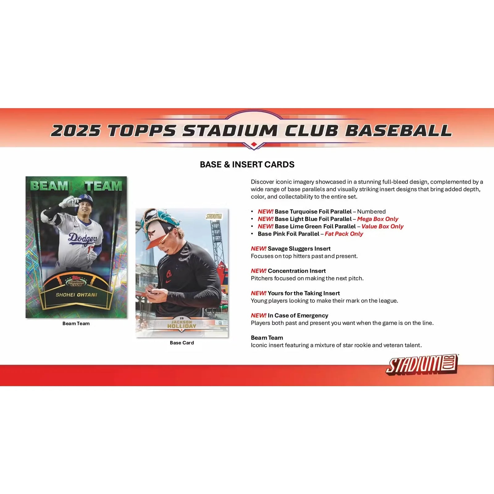 DRAFT - 2025 Topps Stadium Club Baseball Blaster 40-Box Case