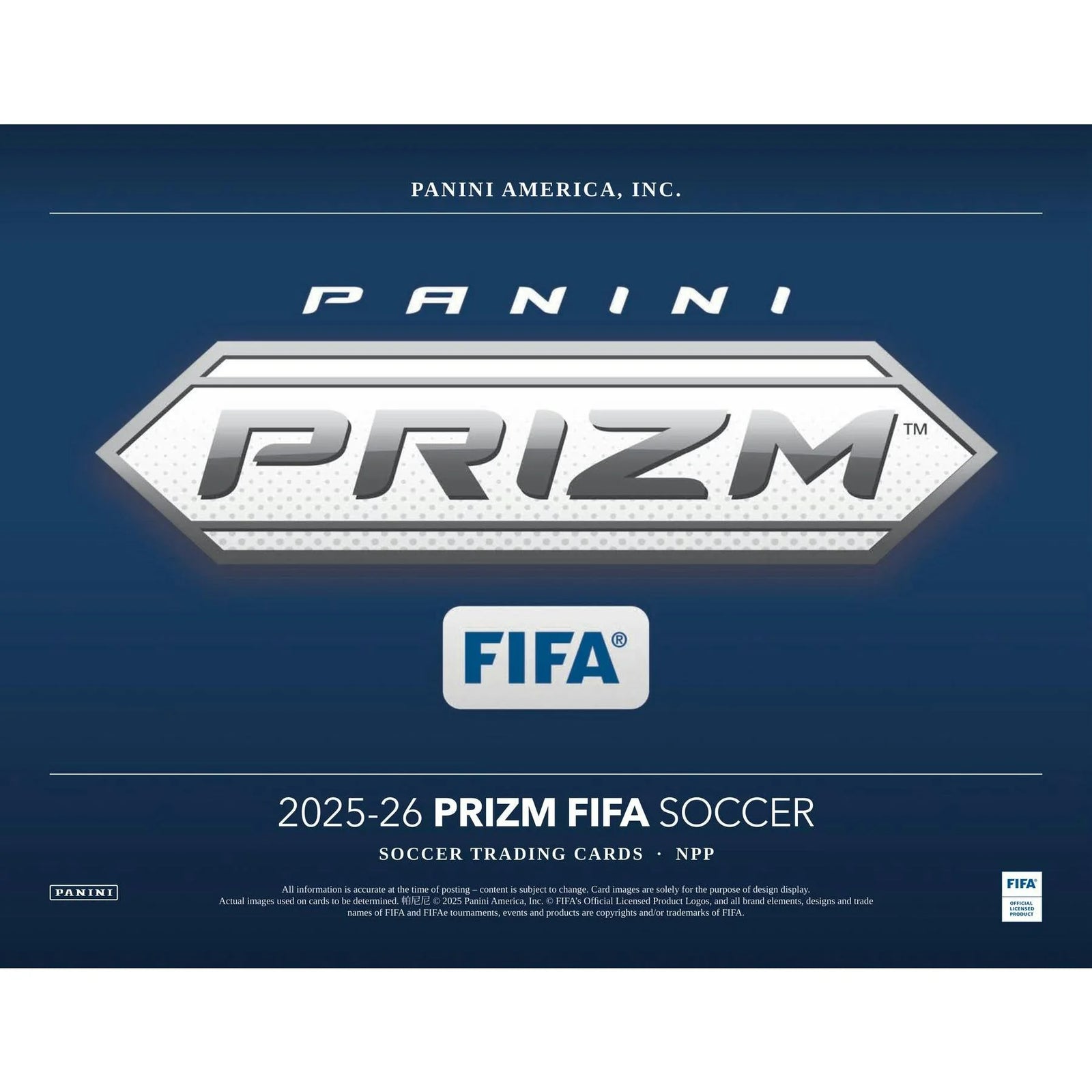 DRAFT - Presell 2025/26 Panini Prizm FIFA Soccer Blaster Box (Presell) Releases May. 27th, 2026