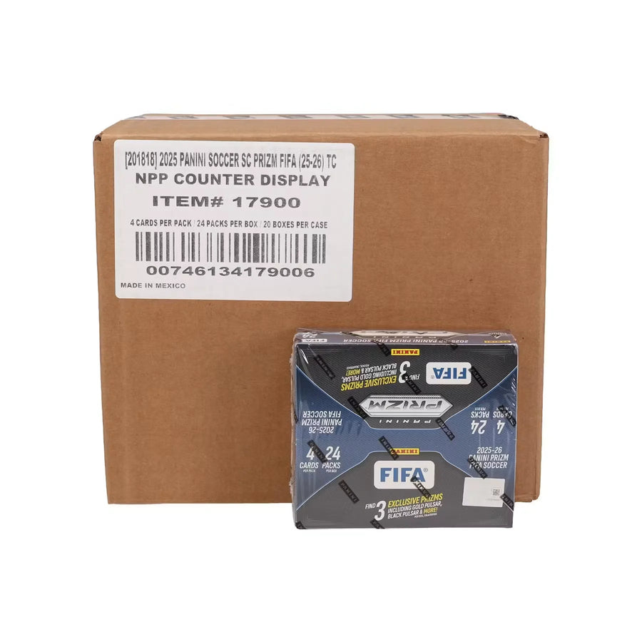 2025 26 Panini Prizm FIFA Soccer 20 Box Case Retail