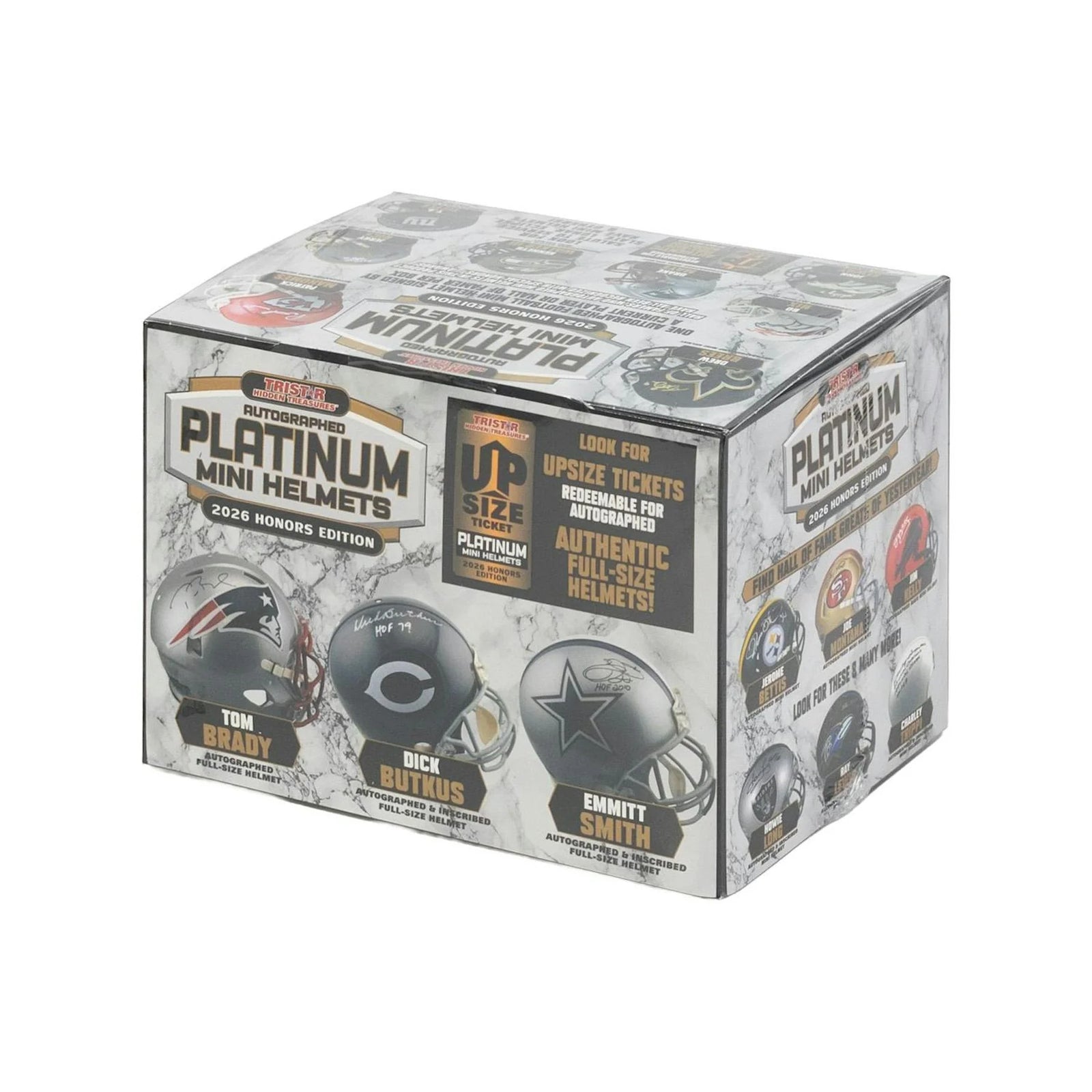 DRAFT - New 2026 TriStar Autographed Platinum Football Mini Helmets Honors Edition Hobby 8-Box Case