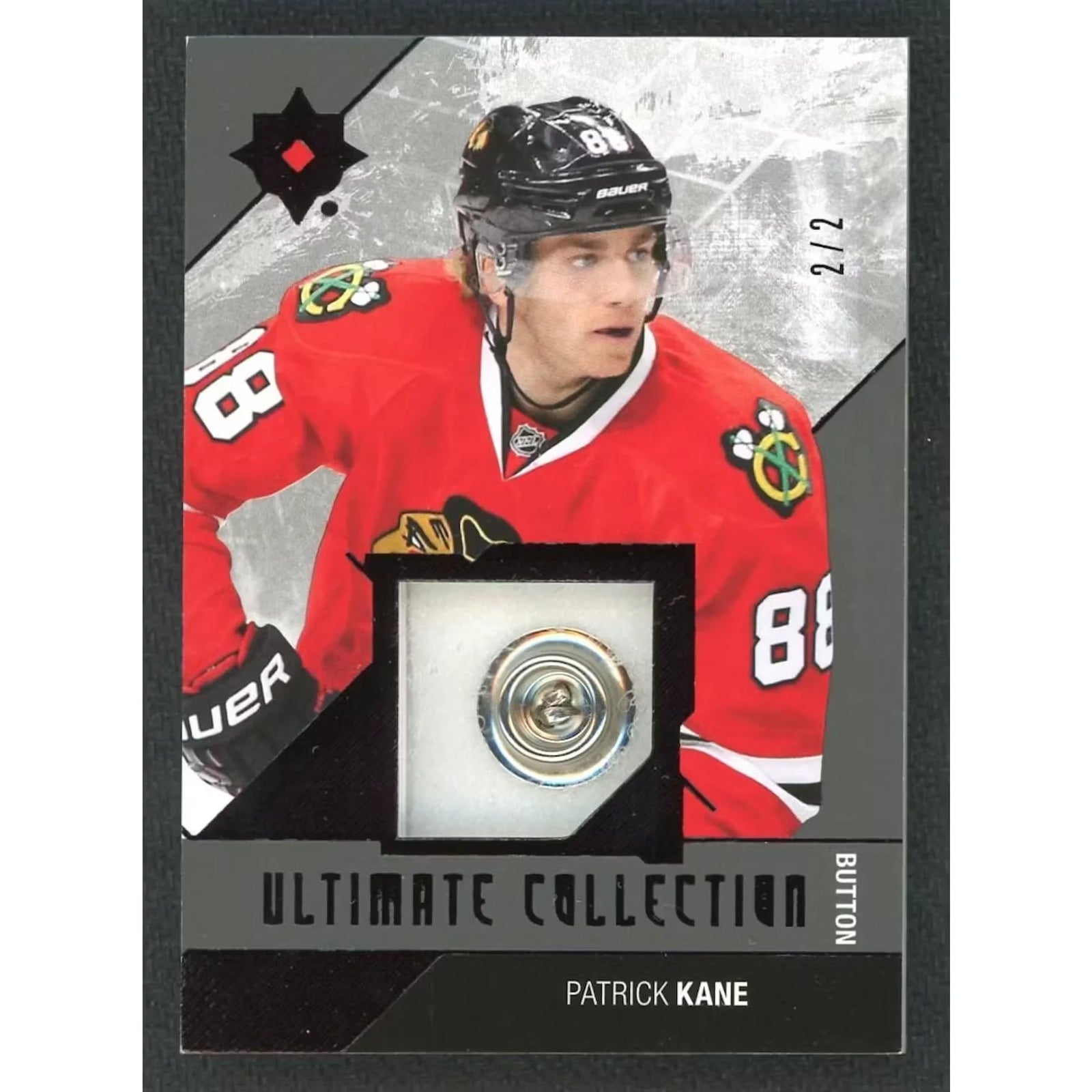 Patrick Kane 2014-15 Ultimate Game Button Card |/2
