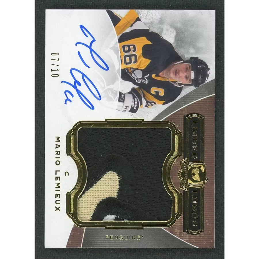 Mario Lemieux Signed Patch Card | 2014-15 The Cup Limited/10
