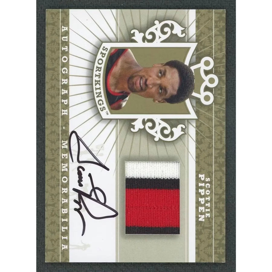 Scottie Pippen Signed 2012 Sport Kings Card | Patch Auto
