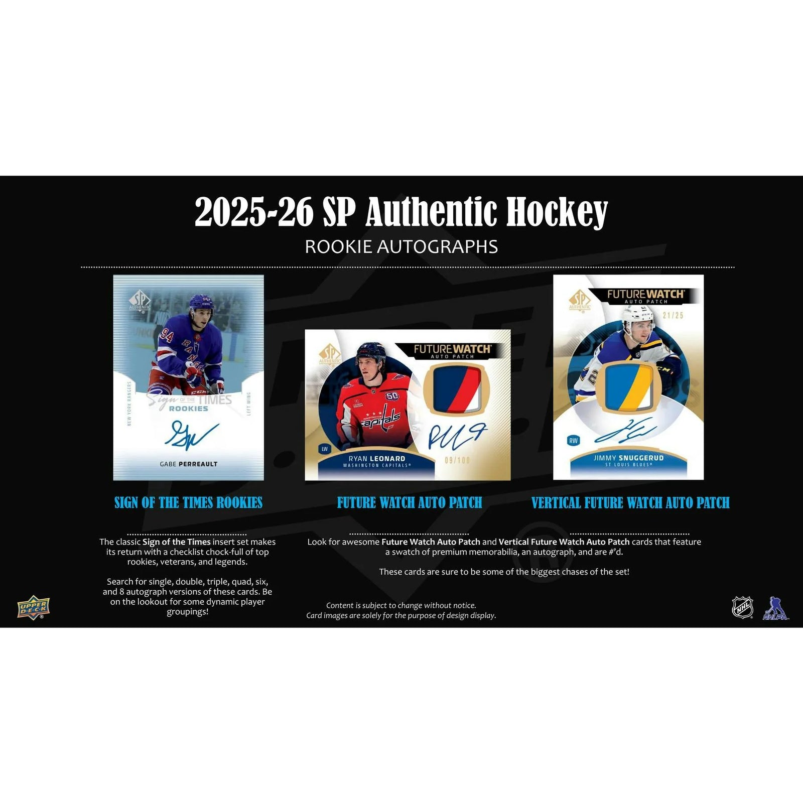 DRAFT - Presell 2025/26 Upper Deck SP Authentic Hockey Hobby Box (Presell) Releases Jun. 26th, 2026