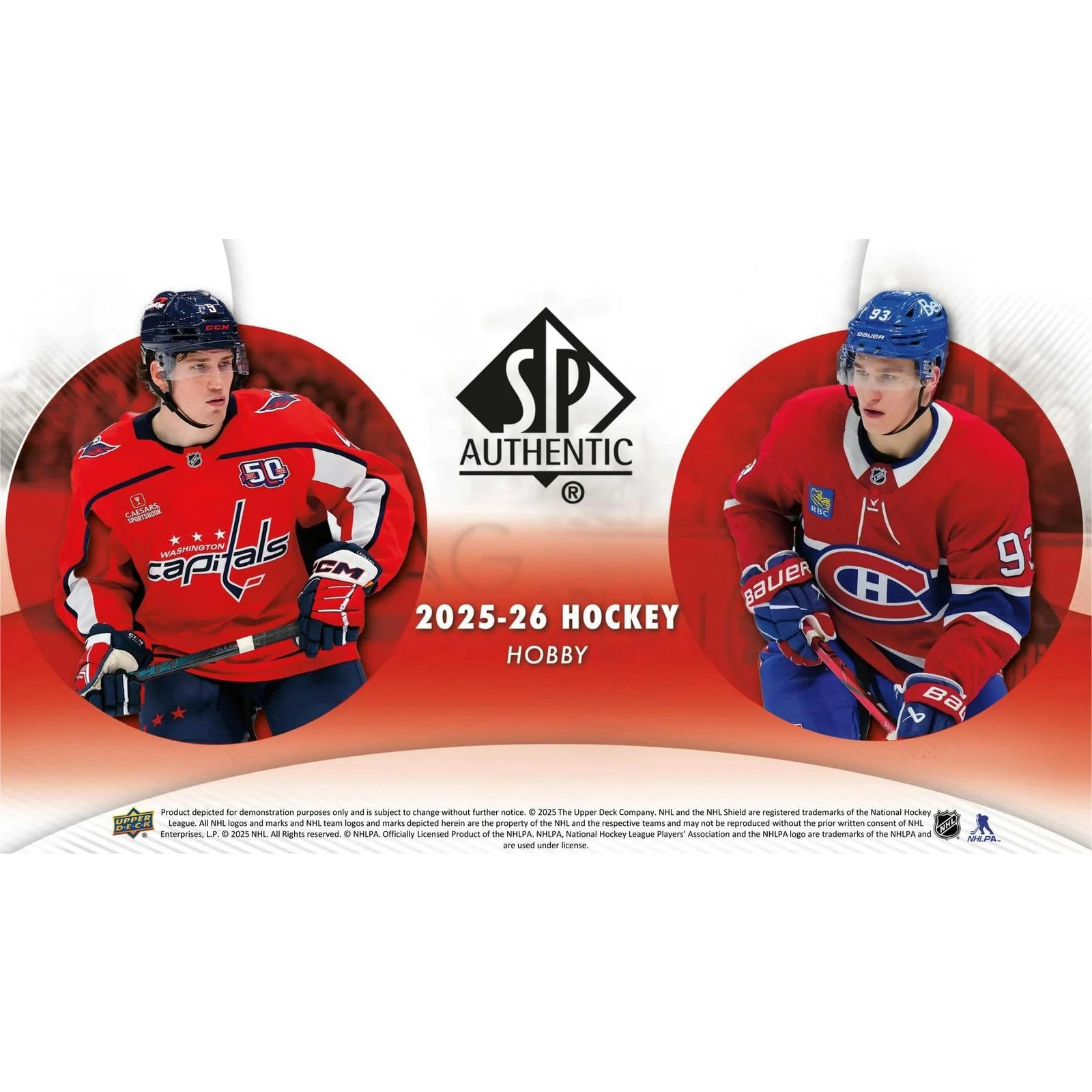 DRAFT - Presell 2025/26 Upper Deck SP Authentic Hockey Hobby 16-Box Case (Presell) Releases Jun. 26th, 2026