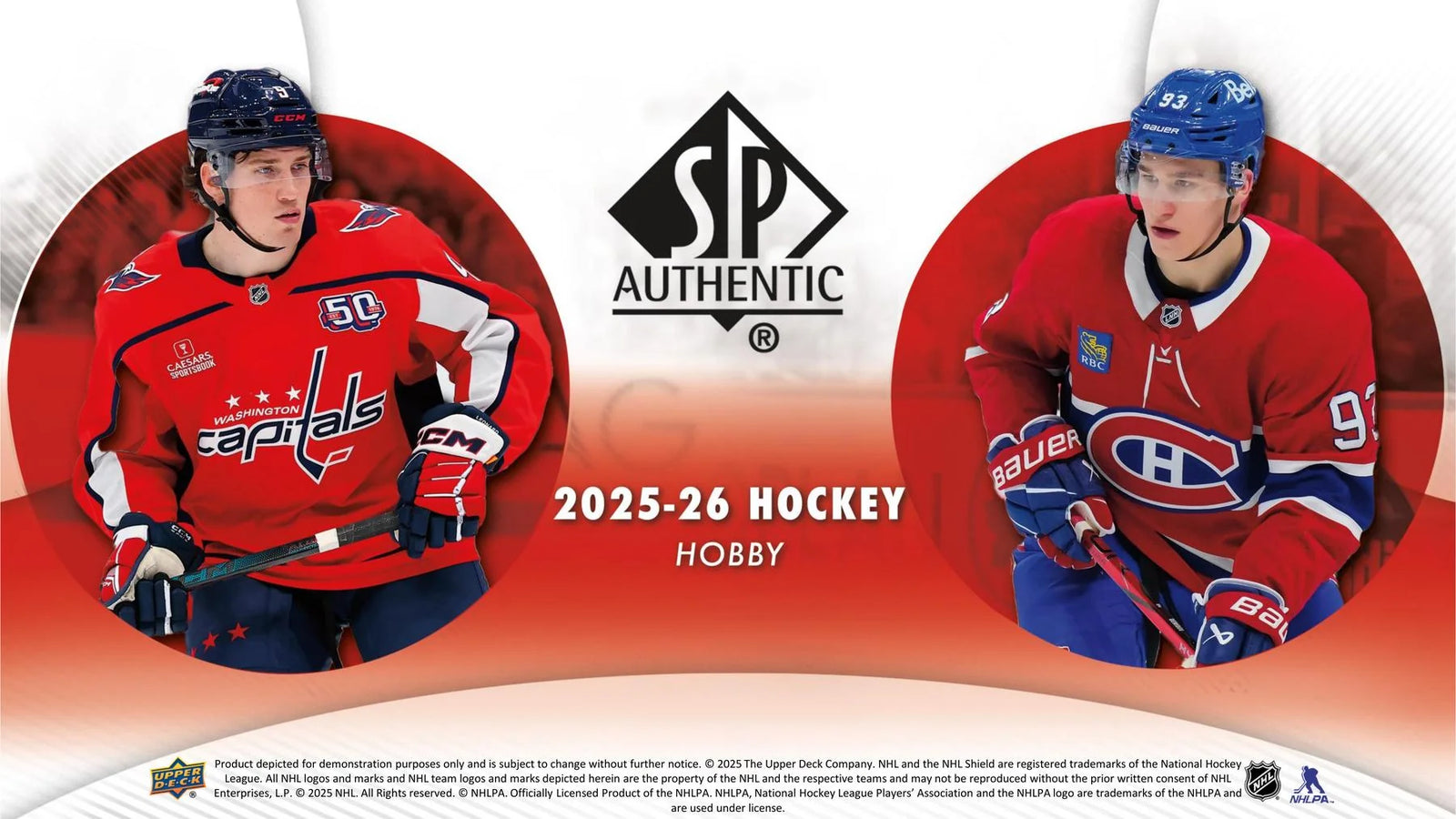 DRAFT - Presell 2025/26 Upper Deck SP Authentic Hockey Hobby 16-Box Case (Presell) Releases Jun. 26th, 2026