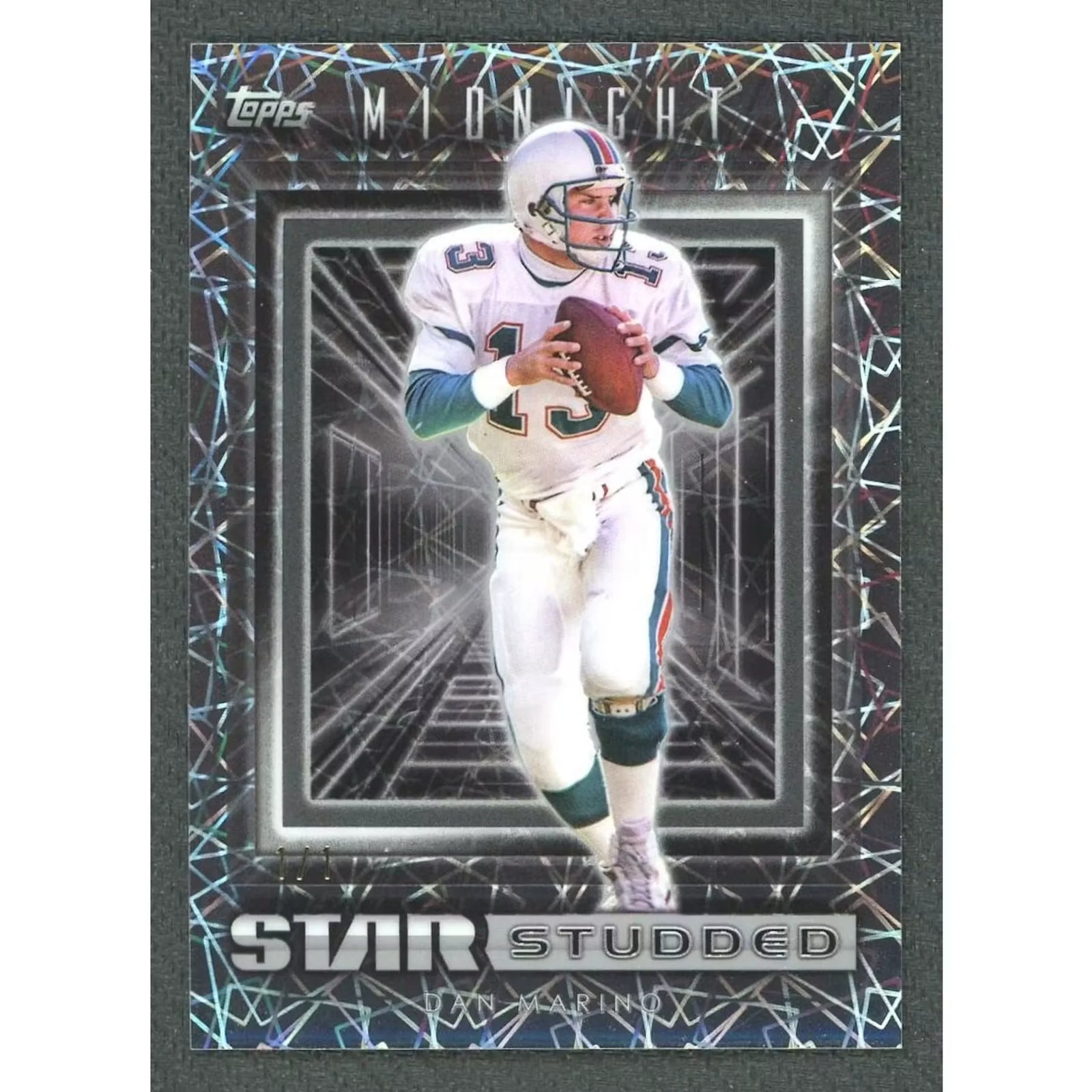 Dan Marino 2024 Topps Midnight Star Studded Card | 1/1