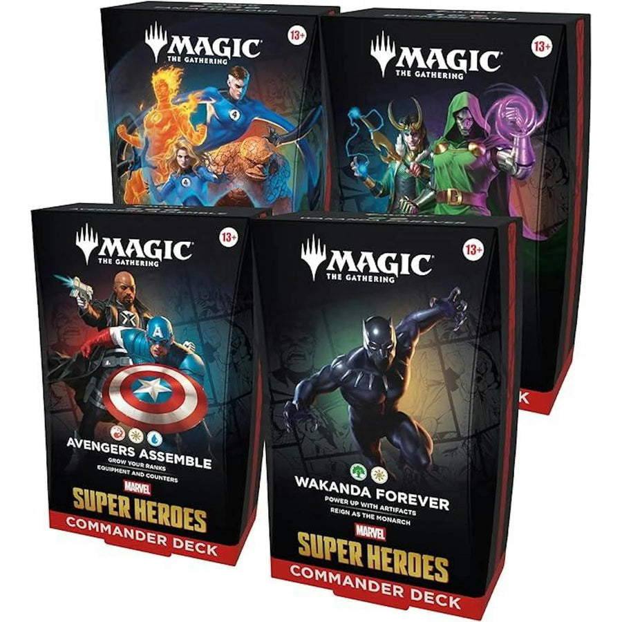 DRAFT - Magic the Gathering Marvel Super Heroes Commander 4-Deck Case | Presell