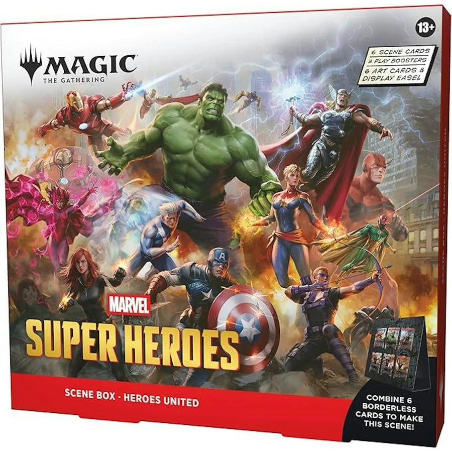 DRAFT - Magic the Gathering Marvel Super Heroes Scene 4-Box Case | Presell