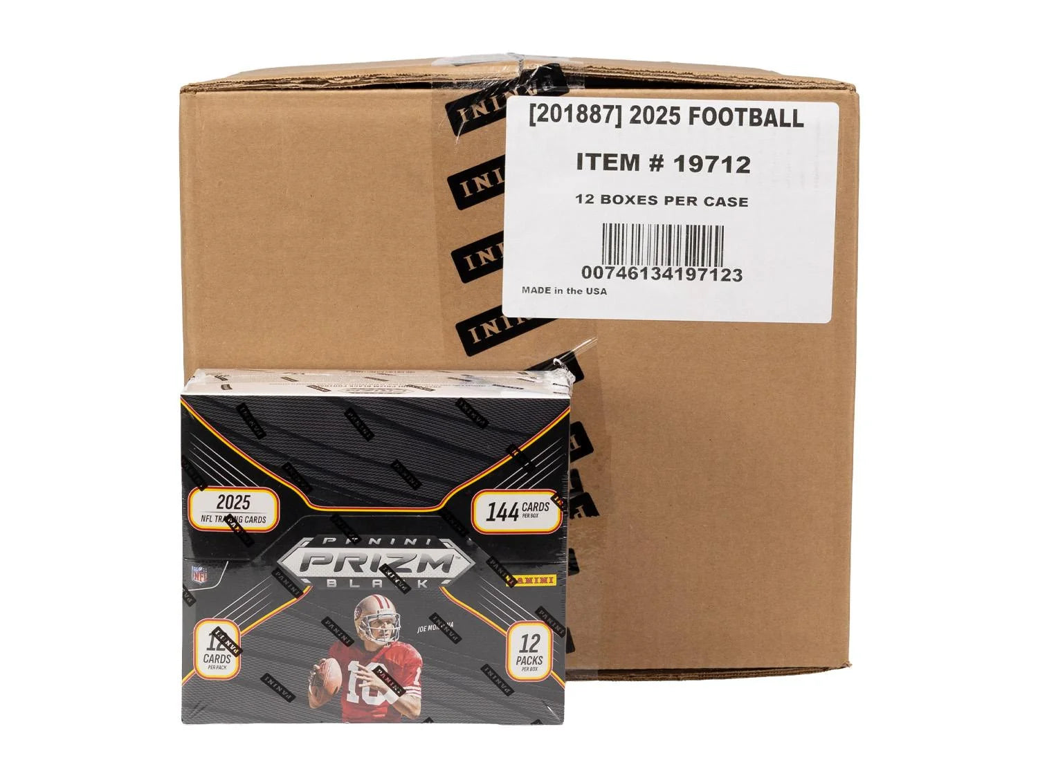DRAFT - 2025 Panini Prizm Black Football Hobby 12-Box Case