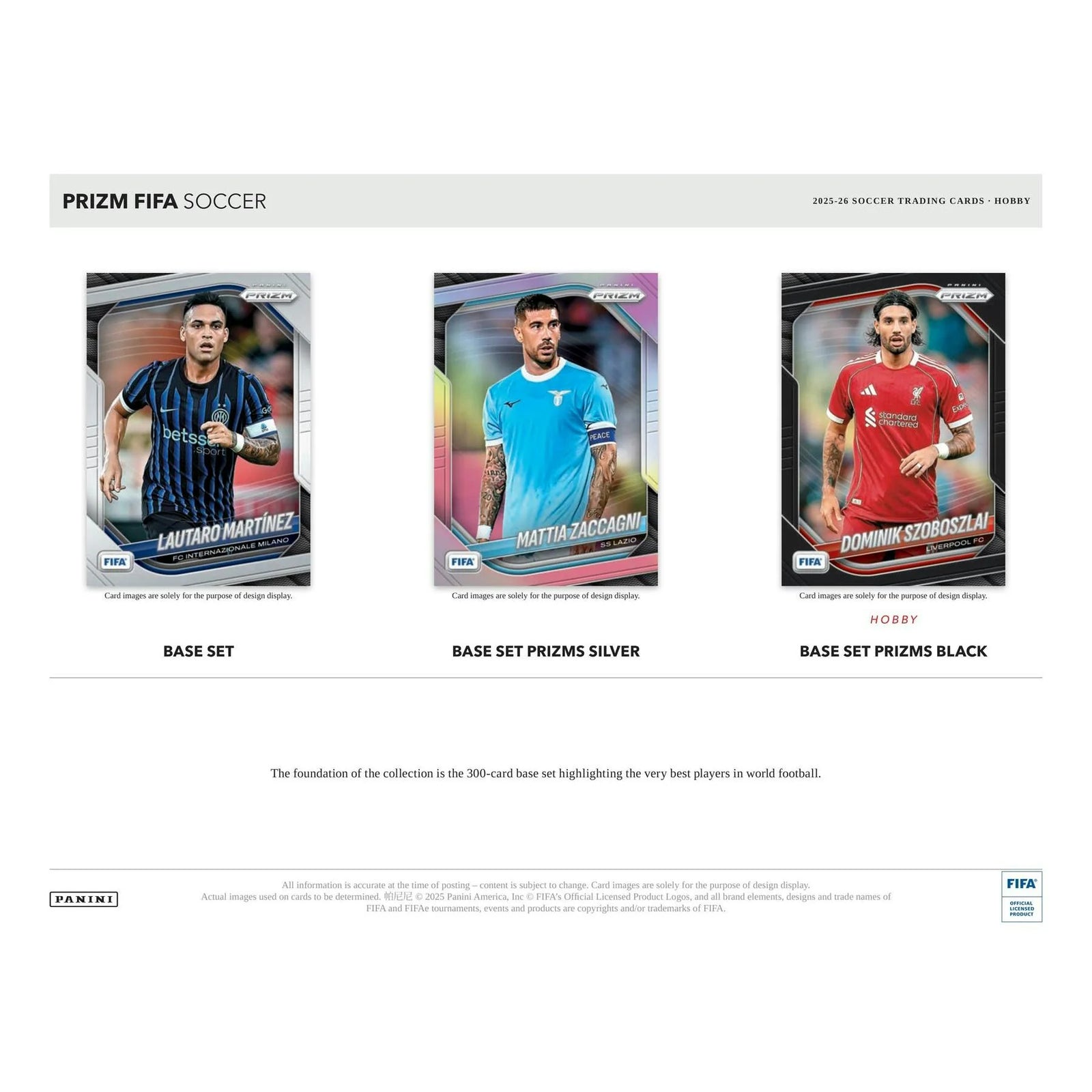 DRAFT - New 2025/26 Panini Prizm FIFA Soccer Hobby 12-Box Case