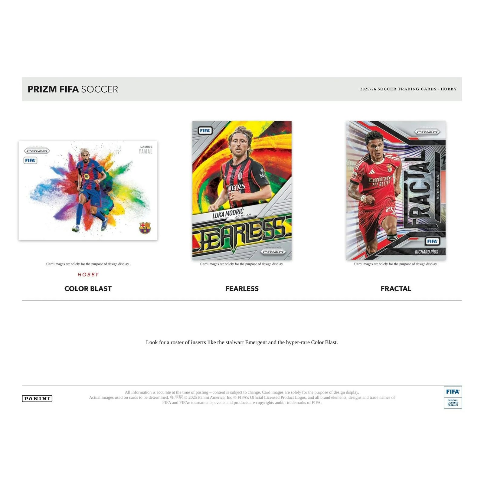 DRAFT - New 2025/26 Panini Prizm FIFA Soccer Hobby 12-Box Case