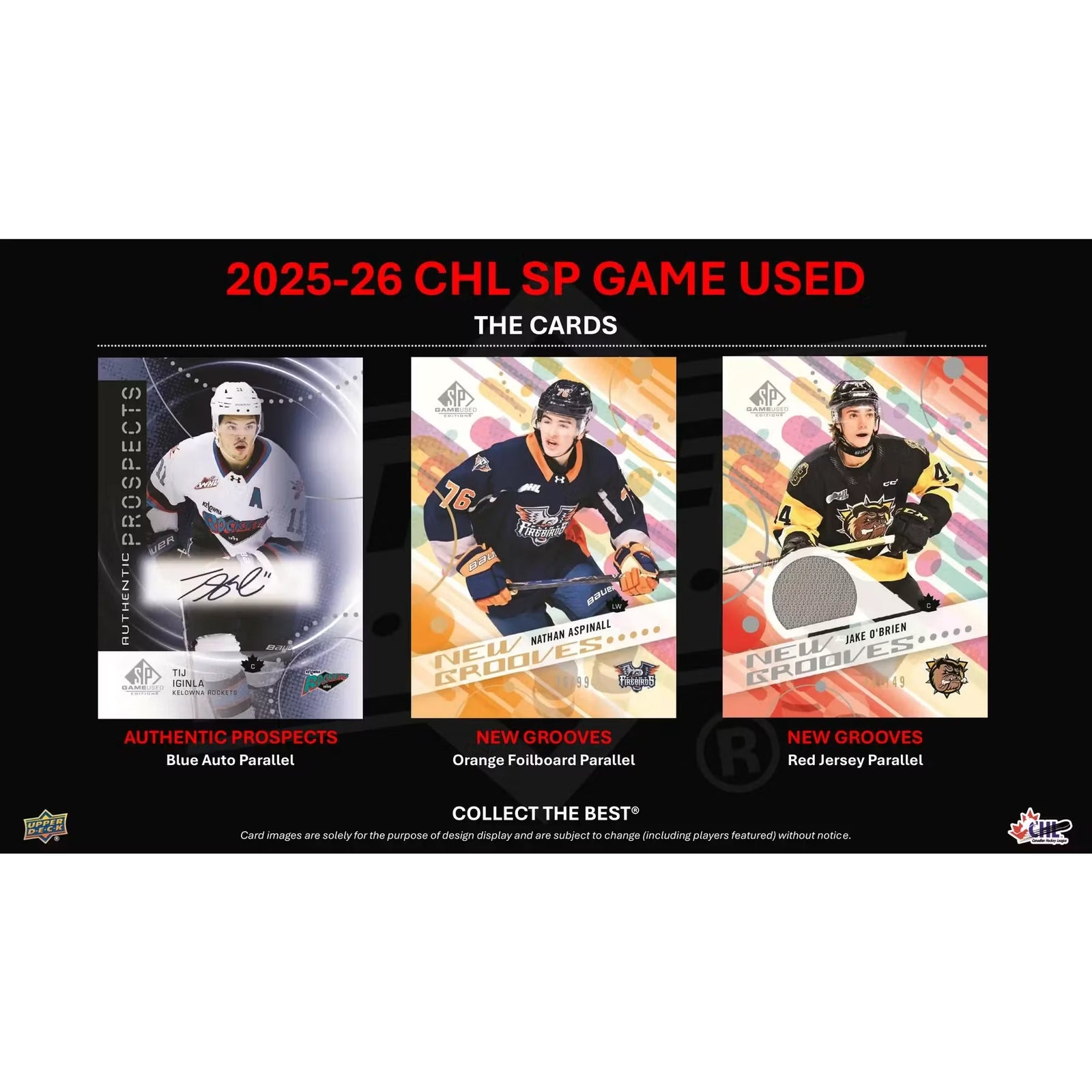 2025-26 Upper Deck CHL SP Game Used Hockey Hobby 20-Box Case | Presell (Ships Sealed Only)