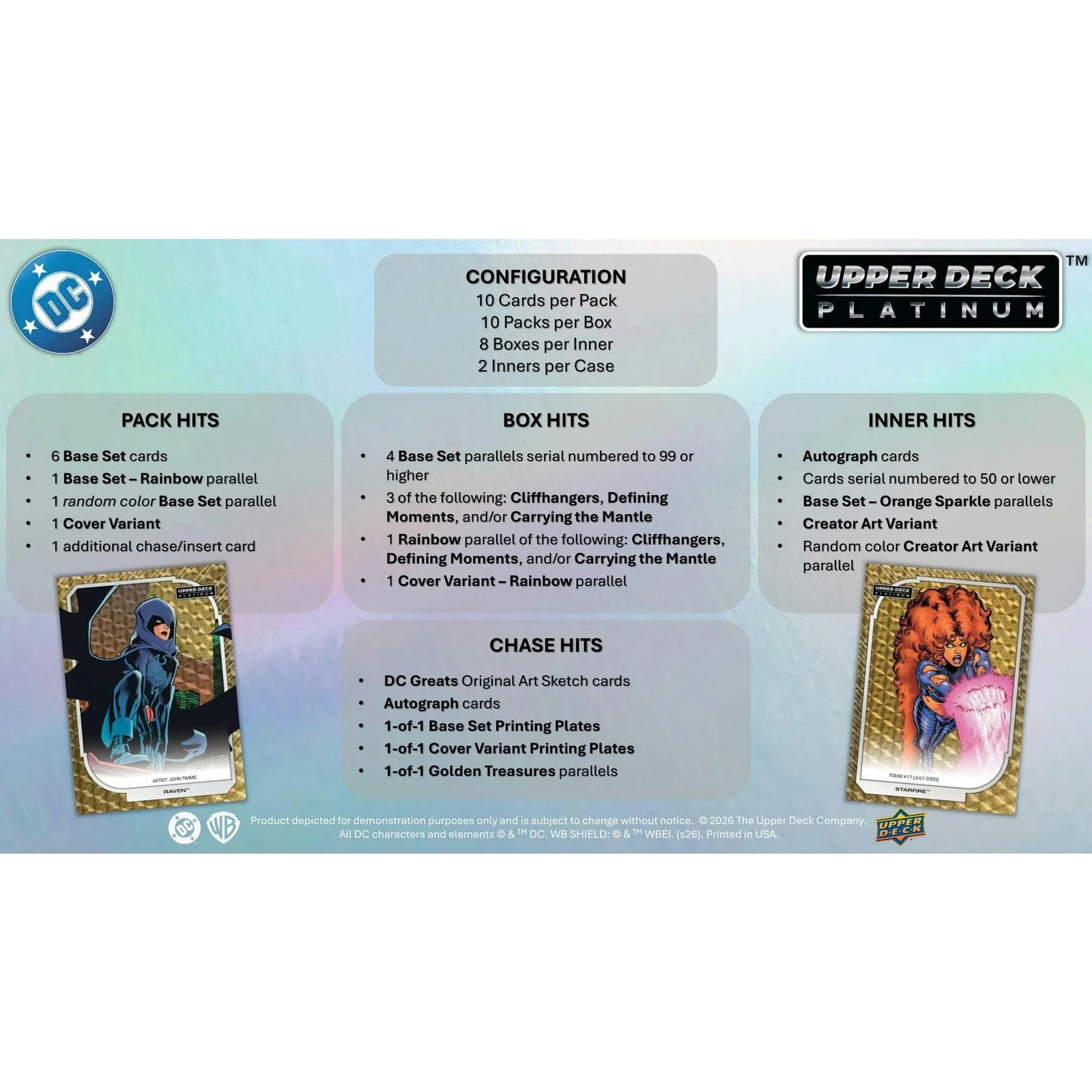 DRAFT - 2026 Upper Deck DC Platinum Hobby Box | Presell | dacardworld:BVDV0PWJSZ